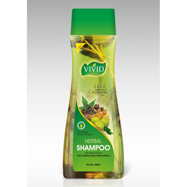 Vivid Premium Natural Shine and Root Strengthening Hair Fall Control Herbal Shampoo