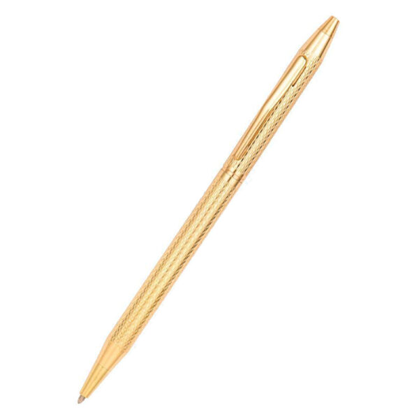 Rotating Stainless Steel Ballpoint Pen - Golden