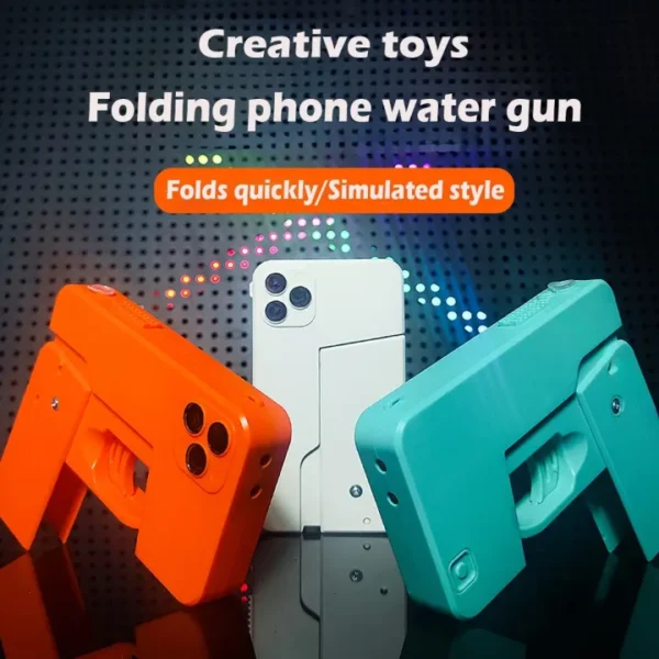 Double nozzles folding mobile phone water gun (Random Color) - Image 9