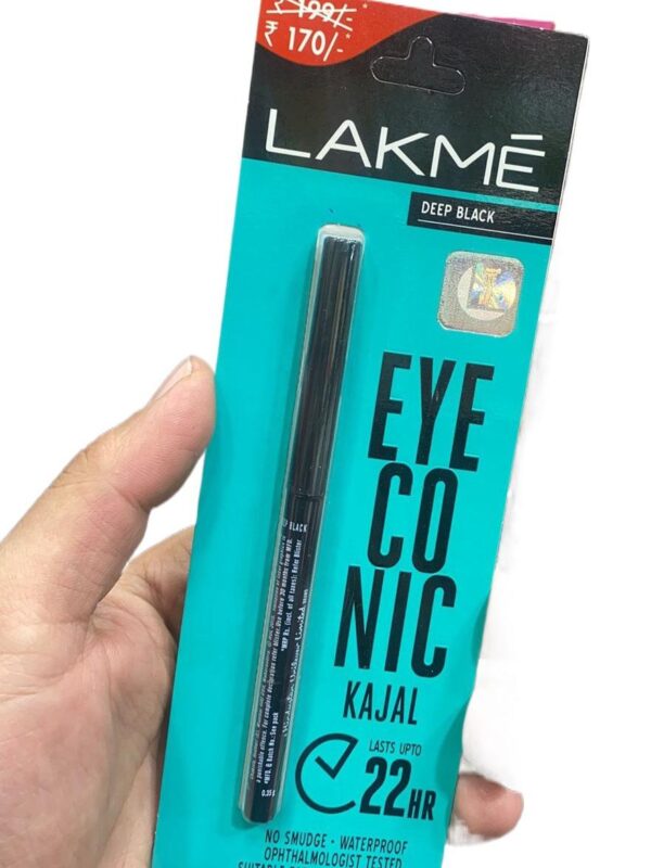 1pcs lakme black waterproof eyeconic pencil kajal - Image 2