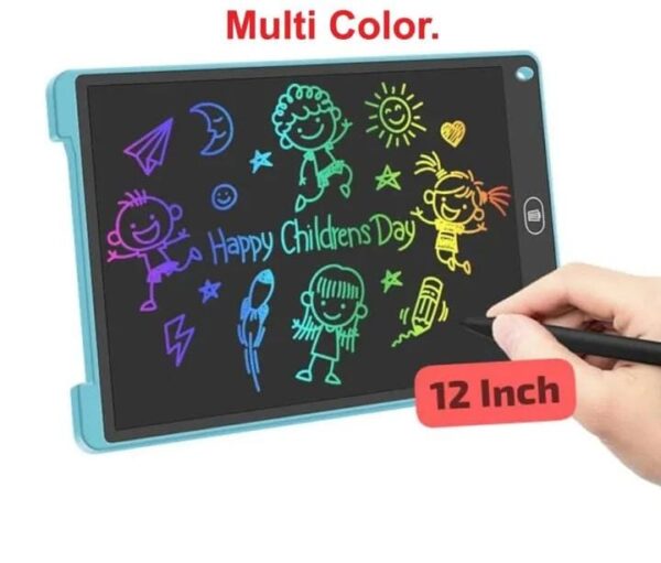 (12 inch multi color) LCD Writing Tablet Electronic Slate Learning Toys And Gadgets For kids - Image 2