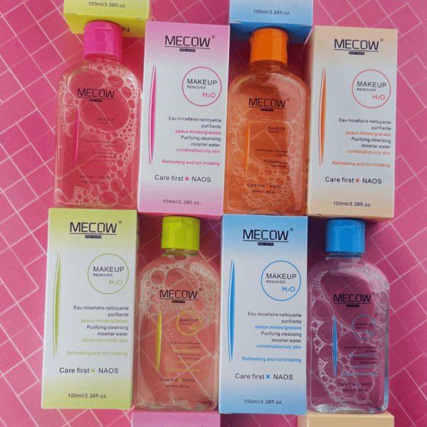 Mecow – Facial makeup remover, H20 (100ML) (Random Color) - Image 2