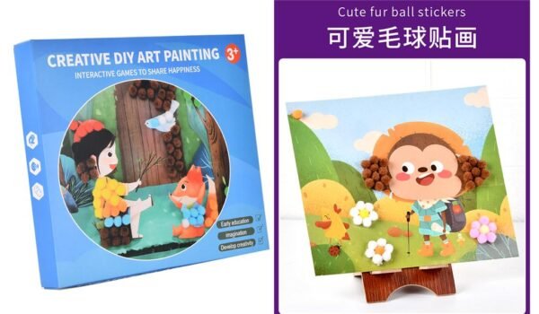 Creativity Children Stickers Painting Kits DIY Handmade Sensory Educational Toys (Number Of Pages 8) - Image 3