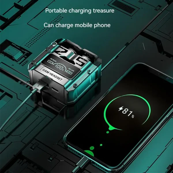 M25 TWS Wireless Earphones Ear Buds  | Stereo Waterproof Earbuds Headset - Image 2