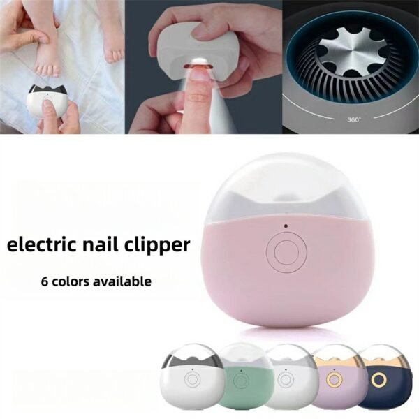 Automatic Electric Nail Clipper Trimmer For Elderly And Children Anti-Splash Home Use Nail Scissors (Random color) - Image 3