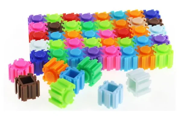 Rocket educational Rainbow Color building blocks toy for kids - 192 Pcs - Image 3