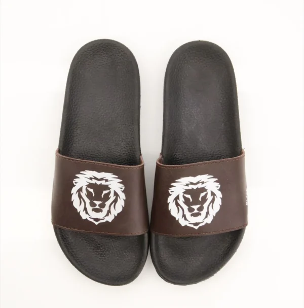 Comfortable Lion Printed Slippers Flip Flop for New Sole Slide 1403-lion for boys & Mens - Image 6