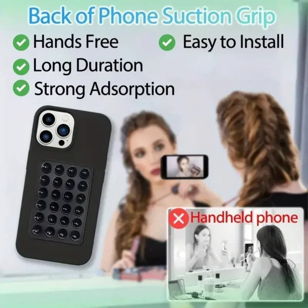 Mobile bubble Grip | Silicone Suction Cup Phone Strong Grip Holder, Hands-Free use Mobile Phone Holder (Random color) - Image 6