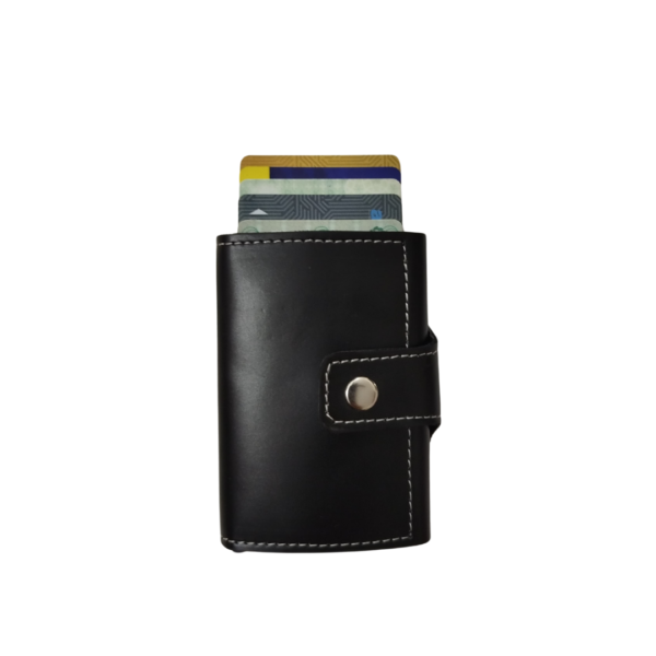 Leather Wallet & Pop up card holder  for Men and Women  (random color) - Image 3