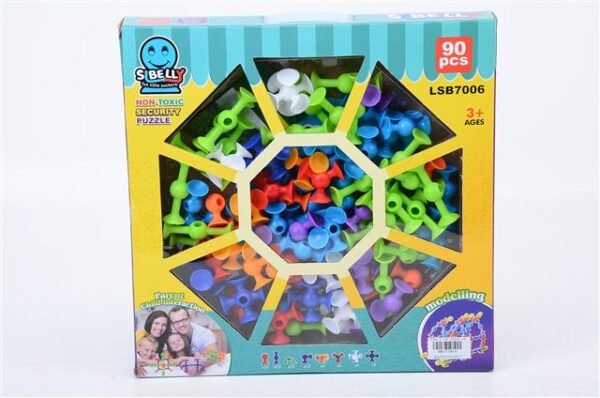 90pc suction Cup Construction Block Toy blocks - Image 3