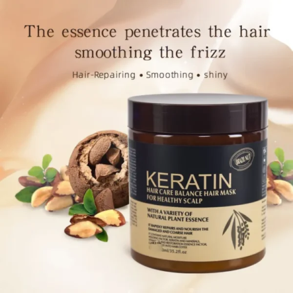 Brazil Nut Keratin Hair Mask | Hair Straightener, Hair Nourishment 1000ml - Image 2