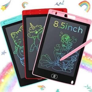 8.5 muliticolour writing tablet Lock system available in it