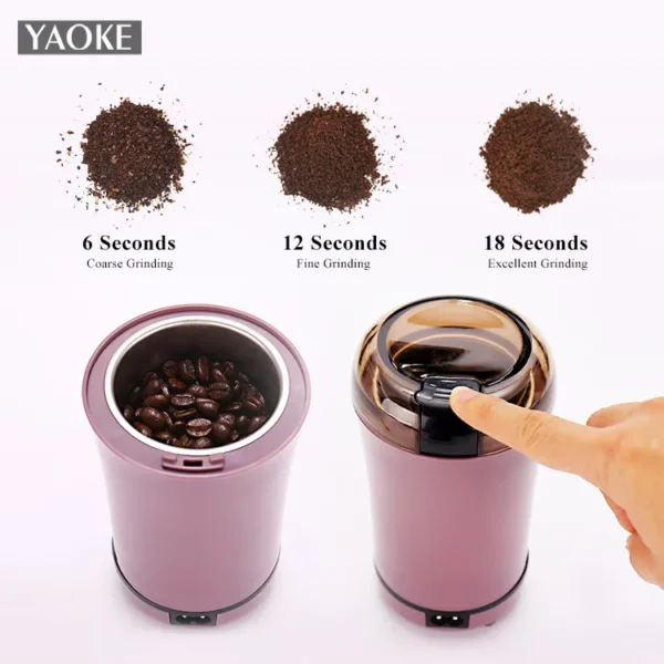 Multi-function electric grinder grain grinder grinder coffee bean machine small traditional Chinese medicine grinder (Random color) - Image 14