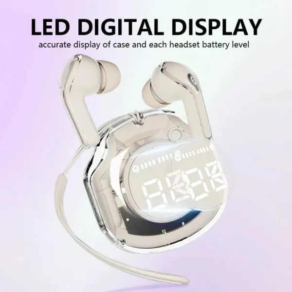 Air 39 Earbuds - Air 39 Transparent Earbuds - Air 39 Original Earbuds - High Quality Sound - Bluetooth 5.3 - Accurate right Left - Super Bass - Super Sound - HD Calling - ENC technology (Random Color) - Image 4