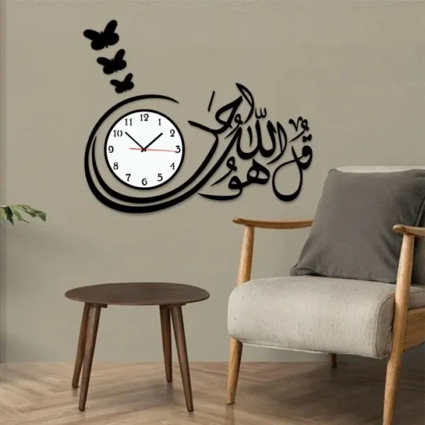 3d wall clock Wooden Wall Clock I  for bedroom I Quartz Watch DIY Design - Image 3