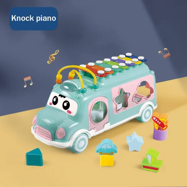 Baby Music Xylophone Bus Puzzle Set (Random color) - Image 4