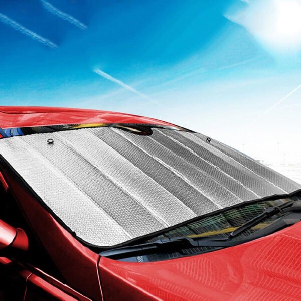 Universal Car Front Wind Screen Foldable Foil Curtains Sun Shade For Summer - Image 6