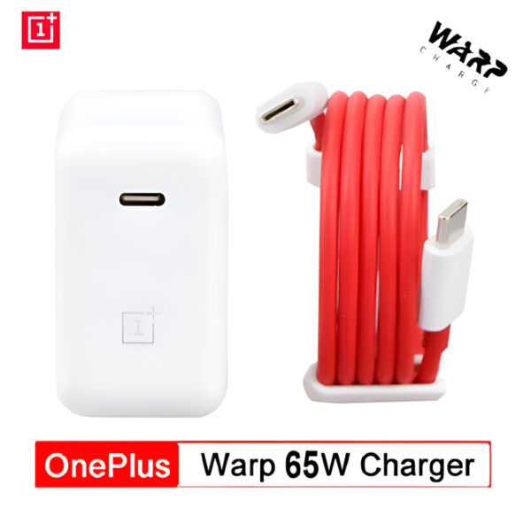 OnePlus 65W Warp Charge Power Adapter with Type-C to Type-C Fast Charging Cable - Image 8