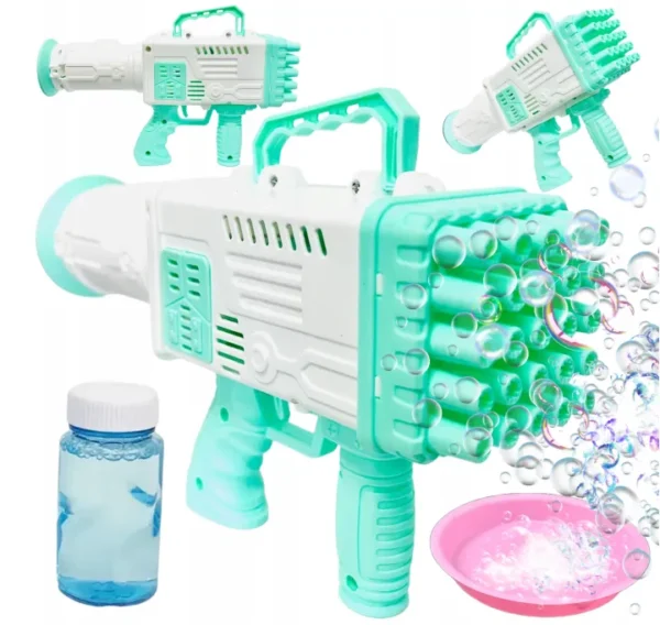 25 Hole Bubble Gun Bubble Machine Bubble gun Kids handheld 25-hole rocket bubble machine Gatling gun Battery Not Included (Random Color) - Image 6