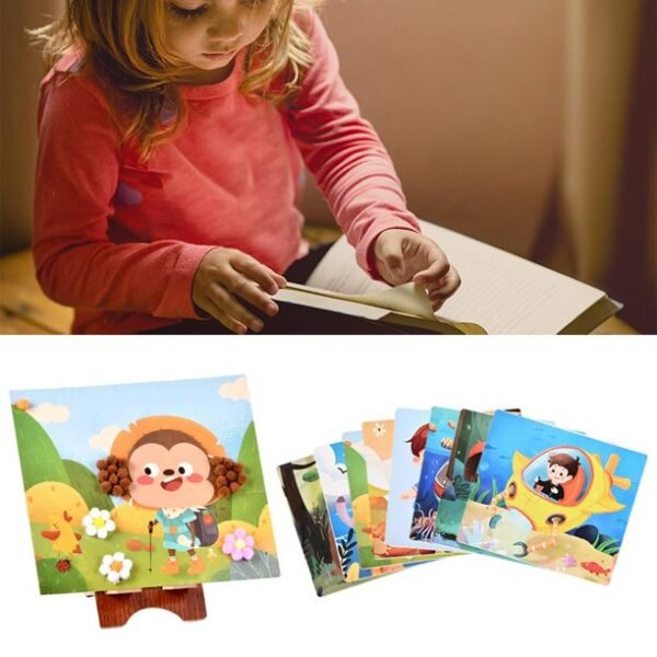 Creativity Children Stickers Painting Kits DIY Handmade Sensory Educational Toys (Number Of Pages 8) - Image 11