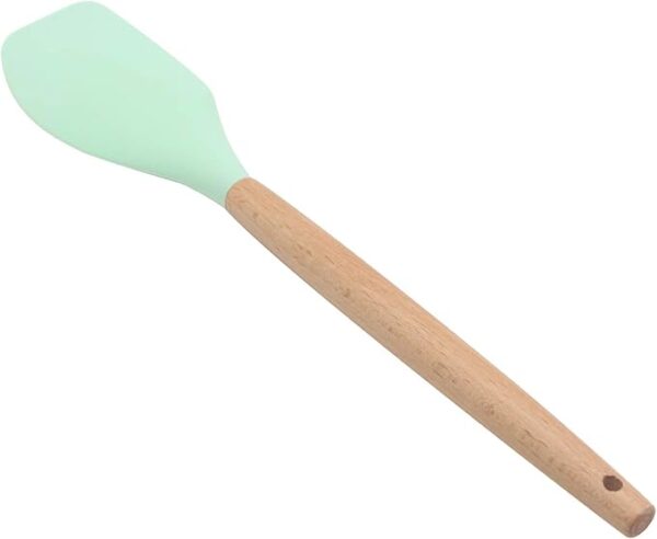 Wooden Handle Silicone Spatula Scraper Soup Spoon Brush Egg Beater Non-Stick Kitchen Utensil (Random color) - Image 5