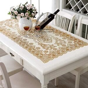 1 Pc - Rectangle PVC Place Mat Coffee & Dining Table | Table Decor Mats