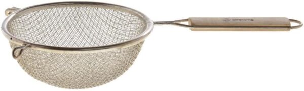 Strainer Stainless Steel Colander Sieve with Wooden Handle - Image 3