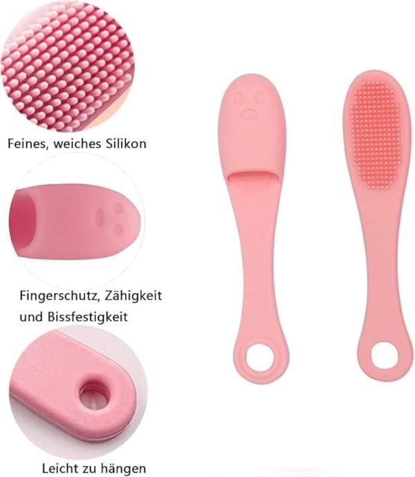 Silicone Facial Finger Nose Brush  Face Cleaner Blackhead Remover (PACK OF 2) (Random color) - Image 9