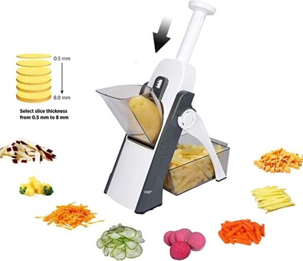 Mandoline Food Slicer Vegetable Cutter, Safe Food Chopper (random color) - Image 2