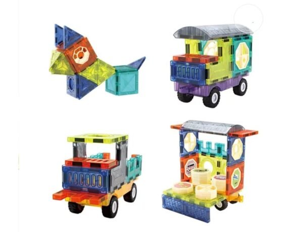 Magic Magnetic Blocks Construction & Building Set, Multicolor - Image 5