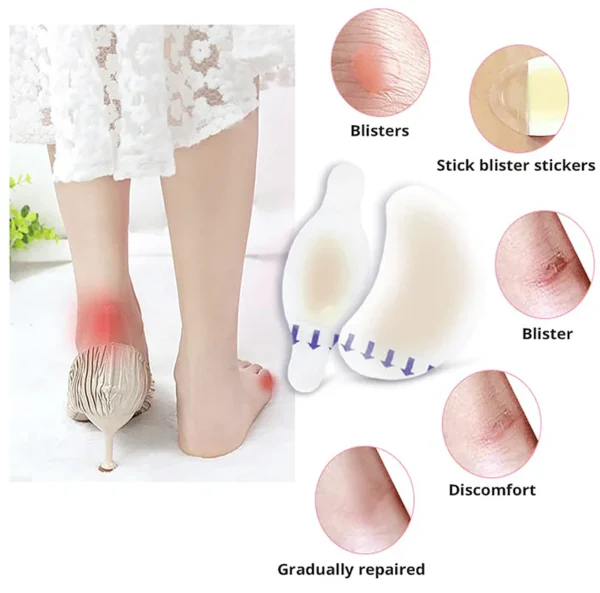 pack of 8 Anti-Wear Foot Stickers