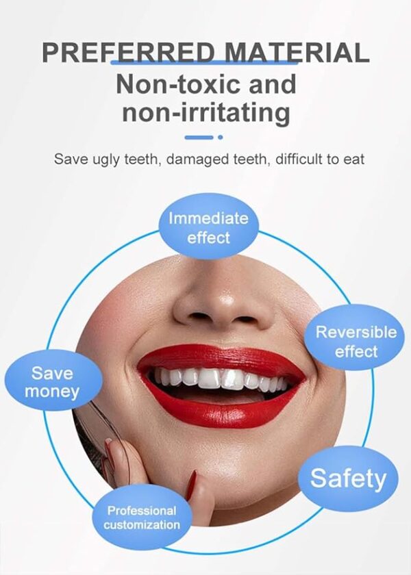 Snap On Smile - Veneers Teeth for Men and Women - Moldable False Artificial Braces Teeth - Image 7