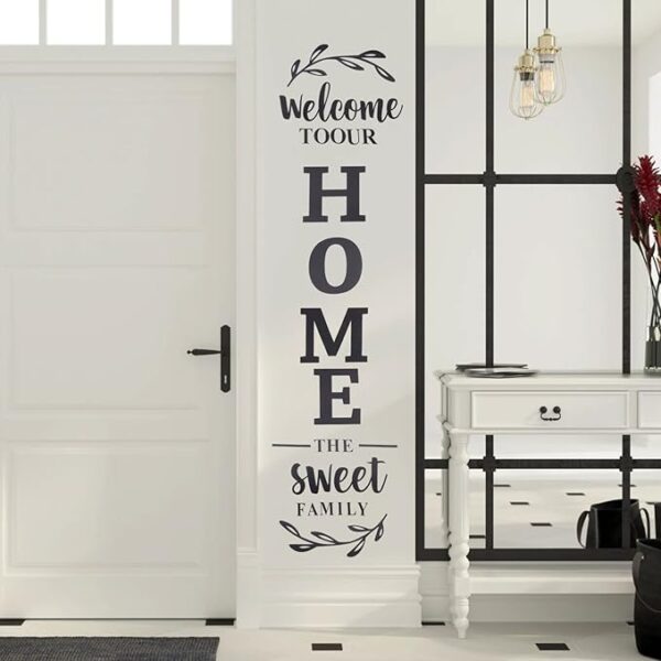 3d wall art  "Welcome to Our Home the Sweet Family" Wall Decoration for Home Office Dorm - Image 5