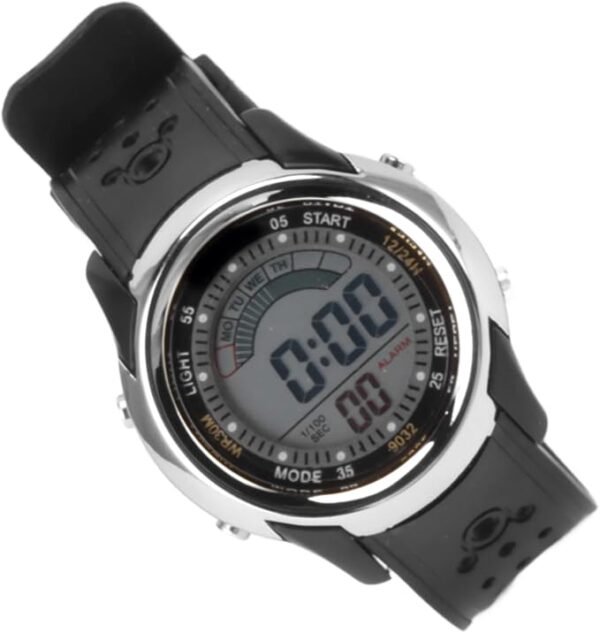 black Stylish Digital  Men's Sports Watch With Alaram & Light  (without box )