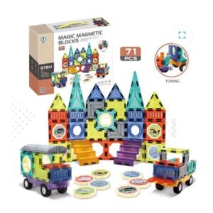 Magic Magnetic Blocks Construction & Building Set, Multicolor