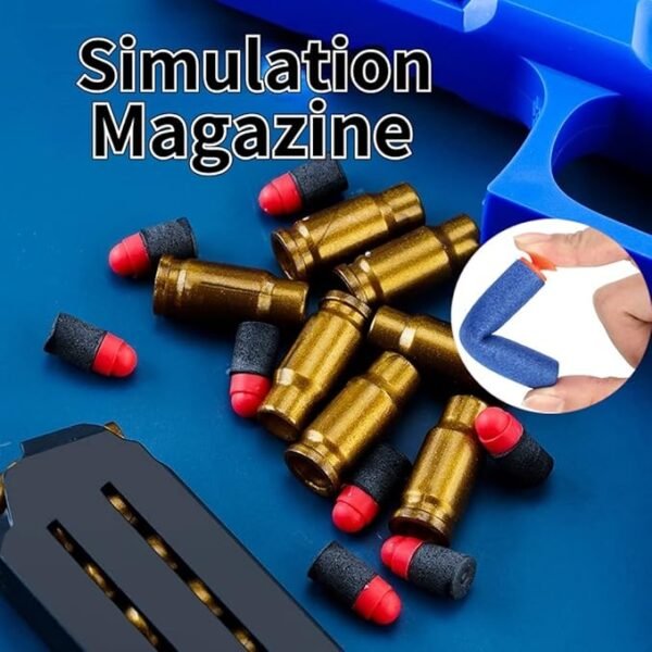 Soft Bullet Toy Gun | Shell Ejecting Pistol for kids, toddlers or adults (random color) - Image 10