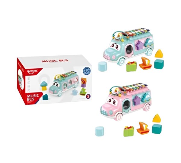 Baby Music Xylophone Bus Puzzle Set (Random color) - Image 10