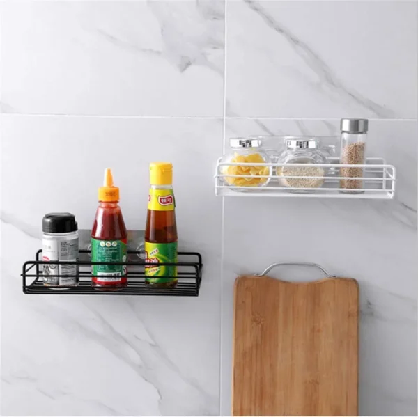 Multipurpose Wall Mount Metal Bathroom Shelf and Rack for Home and Kitchen. - Image 4