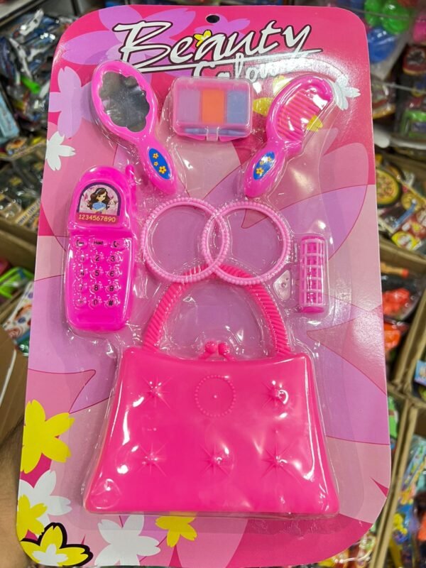 Beauty set with handbag for girls kids Beauty Playing accessories for girls - Image 2