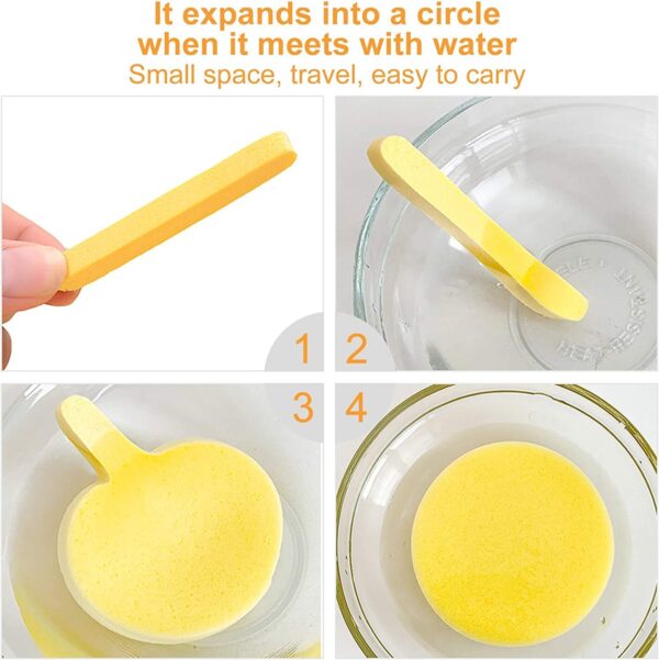 (12 Pcs)Compressed Facial Sponge Face Cleansing Sponge (random color) - Image 7