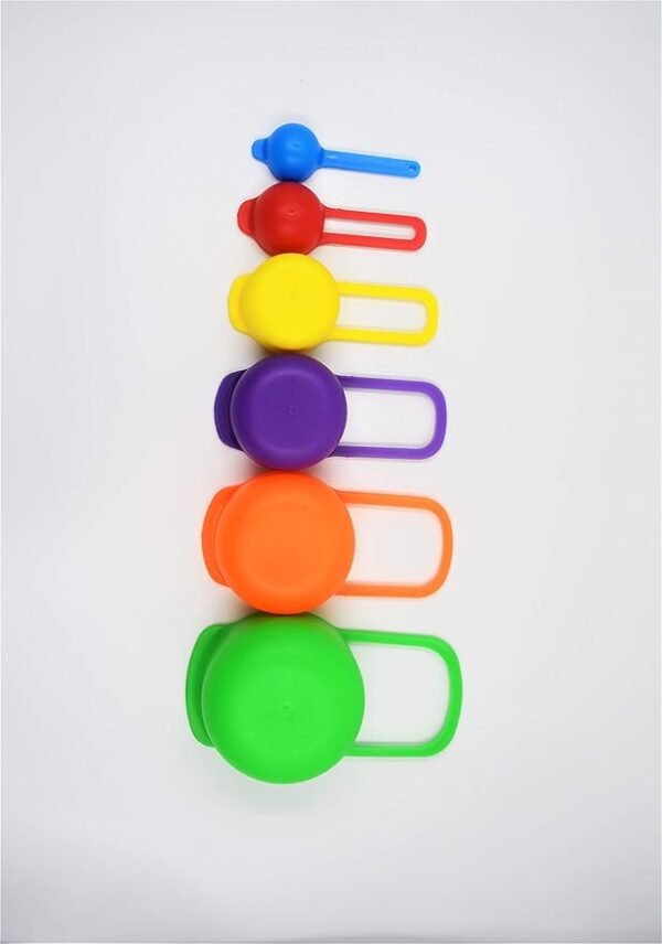 Multi Color Measuring Cup And Spoon Set - 6Pcs (random colors) - Image 7