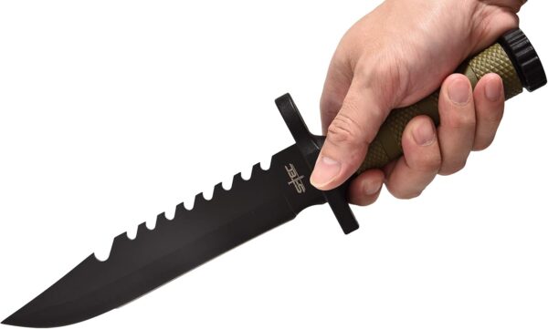 12.75" Tactical Survival Hunting Fixed Blade for Practical Use Durable Knife - Image 4