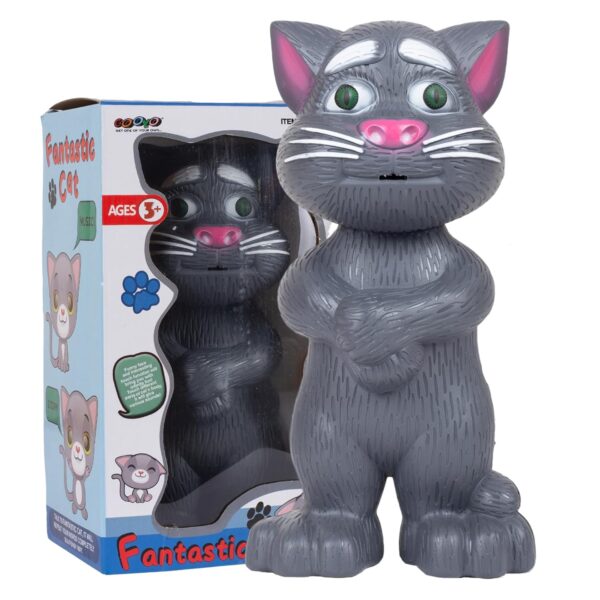 Electronic Pet Talking Toy Cat for Kids | Best Musical Toy with More Features | Best Gift for Kids | Black Color, 3xAA Battery (Not Included)