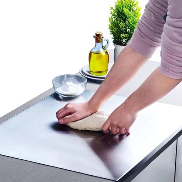 Stainless Steel Cutting Board! 🔪✨   Durable, hygienic, and easy to clean—perfect for all your chopping needs. A must-have for any chef! - Size: 41x33Cm - Image 11