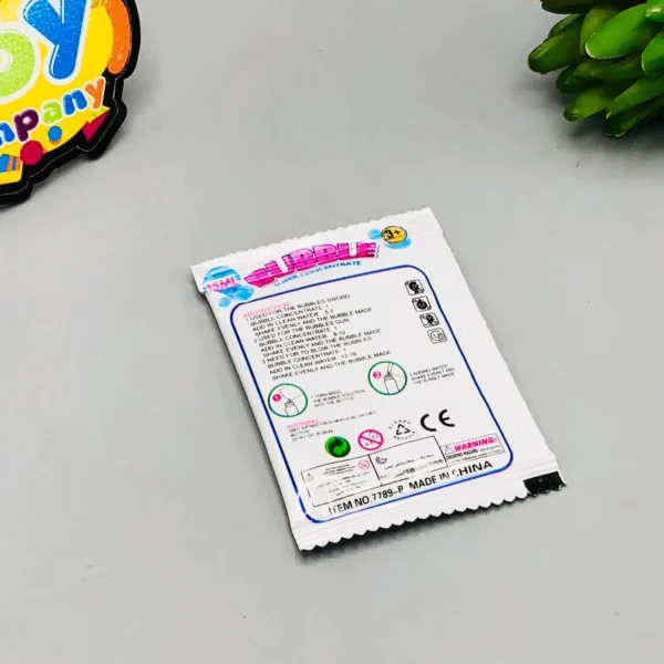 Pack of 5 - CONCENTRATE BUBBLE GUN LIQUID SACHET - 15 ML - Image 3