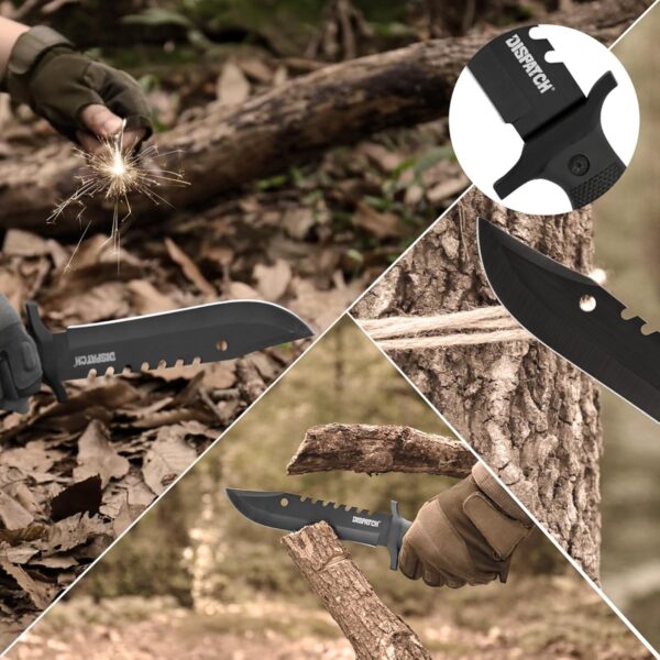 Fixed Blade Hunting Knife with Sheath, 12-inch Survival Knives - Image 4