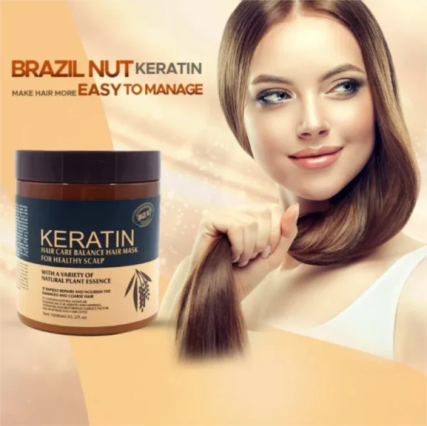 Brazil Nut Keratin Hair Mask | Hair Straightener, Hair Nourishment 1000ml - Image 3