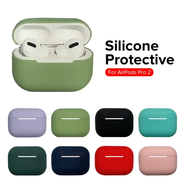 Airpords Pro 2 Silicone Case Dust Water Anti-Theft Protection Cove (random color) - Image 2