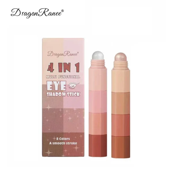 4 in 1 DRAGON RANEE Eyeshadow Pearlescent Matte Pencil Stick | Long Lasting Waterproof Glitter Highlighter - Image 4