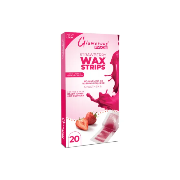 (strawberry) Glamorous Face Body Wax Strips - Image 5